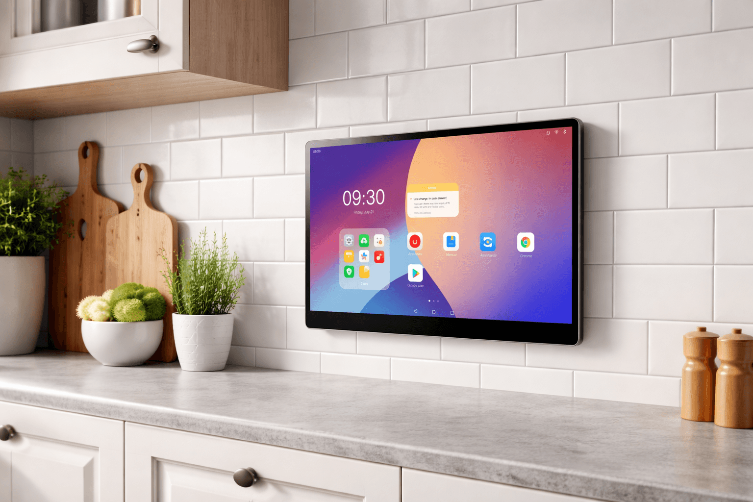 Swan 1K monitor de cocina compacto